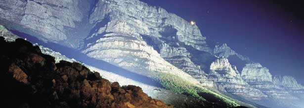 Cape Town Table Mountain by Night