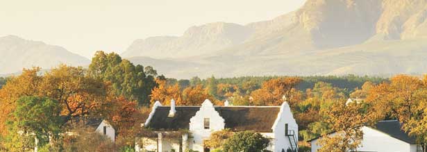 Old Cape Dutch Houses in the Cape Town Winelands